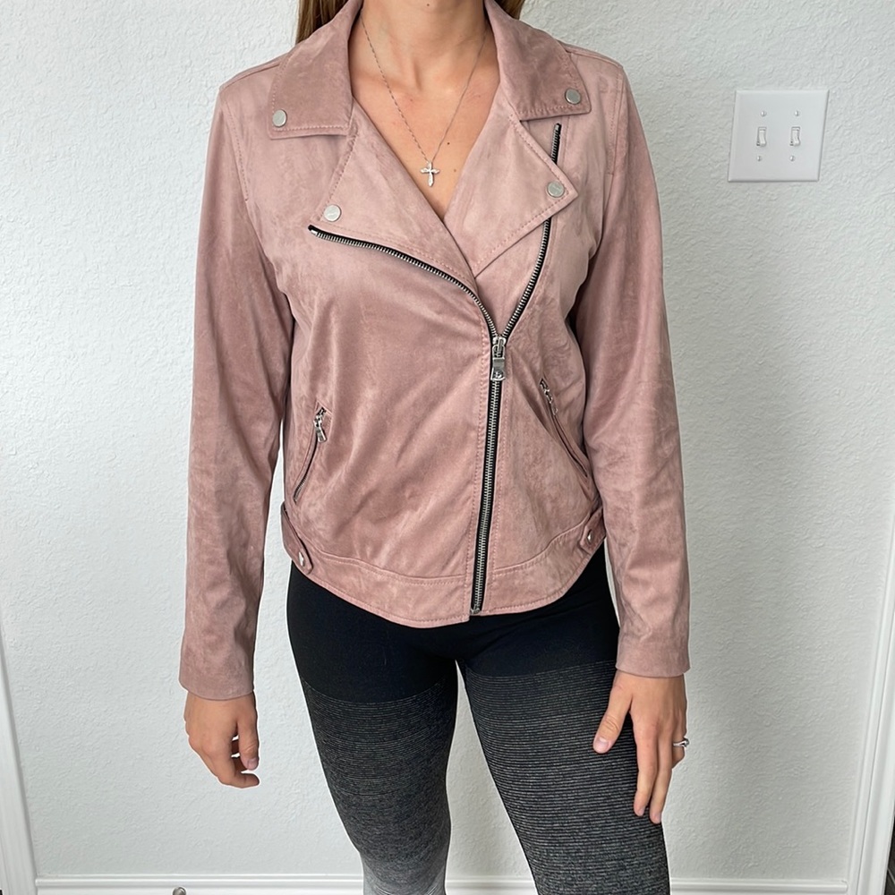 Loft Pink Valvet Jacket - Fall Design - Size Medium